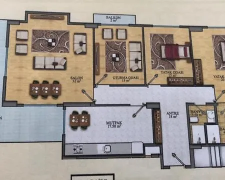 Luxusapartment 160 M2 Aydemir Park 1 Luxusanlage Zentral Mahmutlar Appartement Alanya